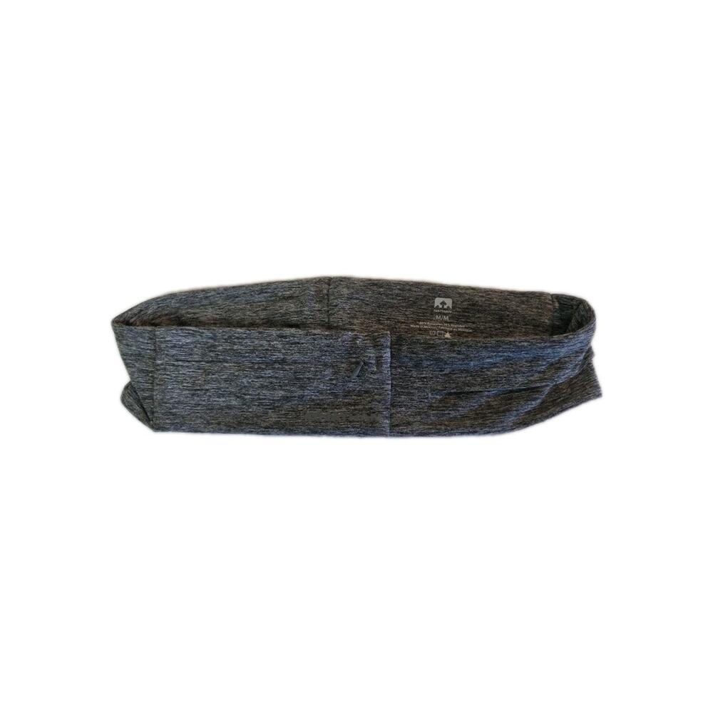 Nathan Zipster Gray Heathered Zippered Pocket Storage Running Belt Medium